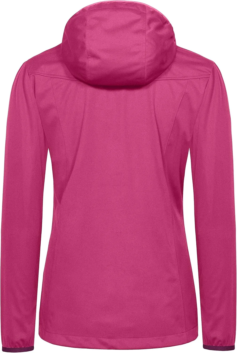 Little Donkey Andy Women's Lightweight Hooded Softshell Jacket for Running Travel Hiking, Windproof, Water Repellent