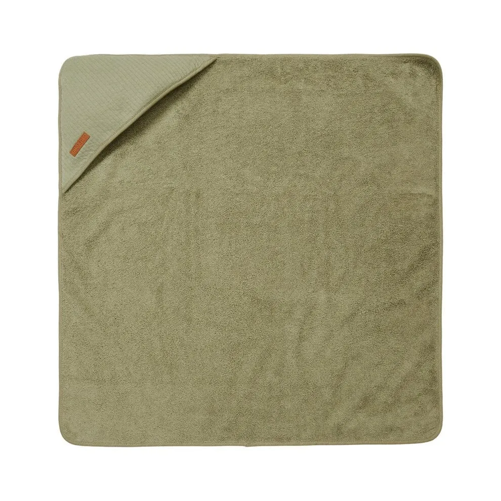 Little Dutch - Hooded Towel | Pure Olive
