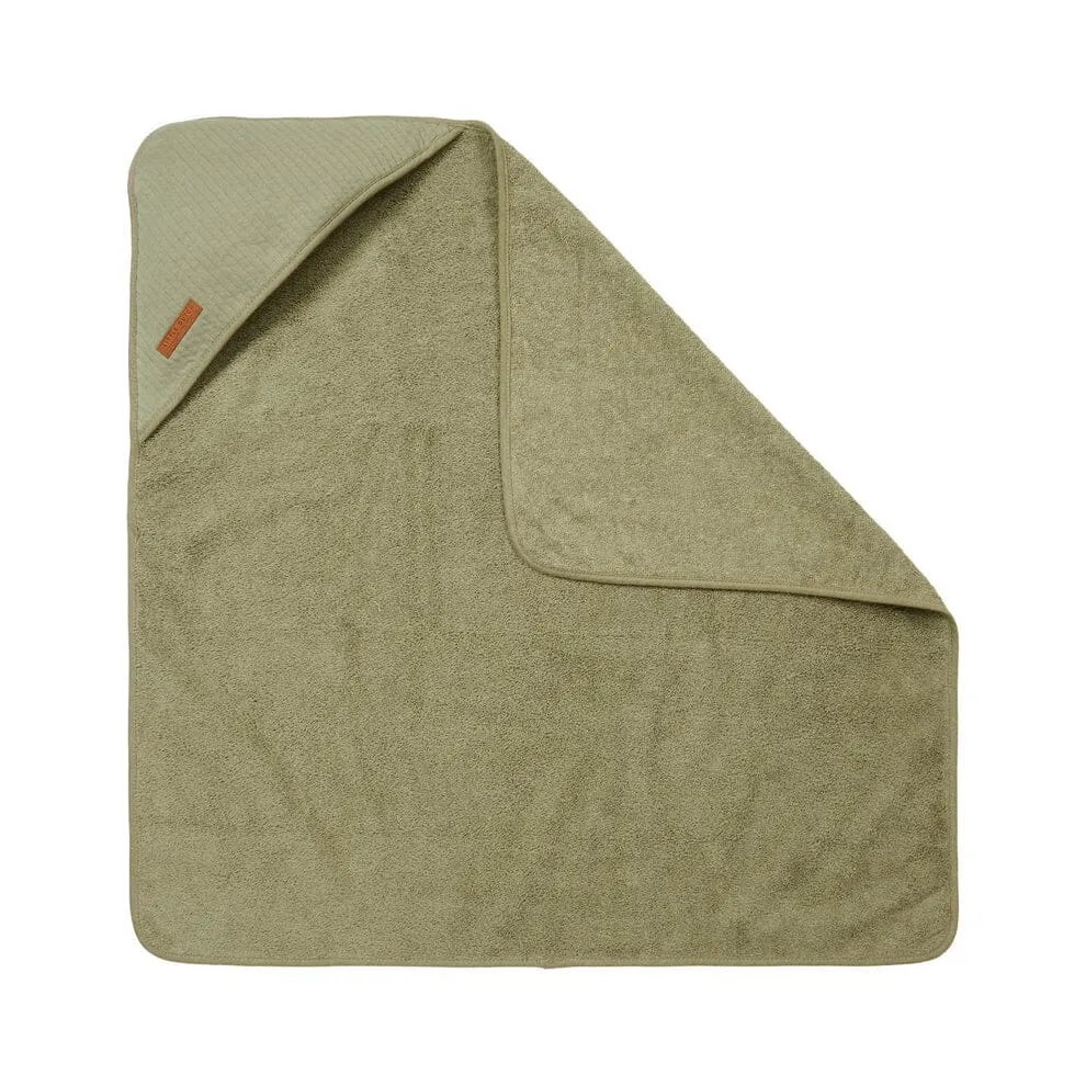 Little Dutch - Hooded Towel | Pure Olive