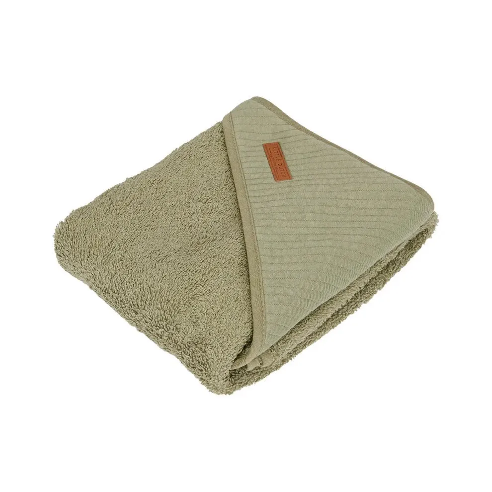 Little Dutch - Hooded Towel | Pure Olive