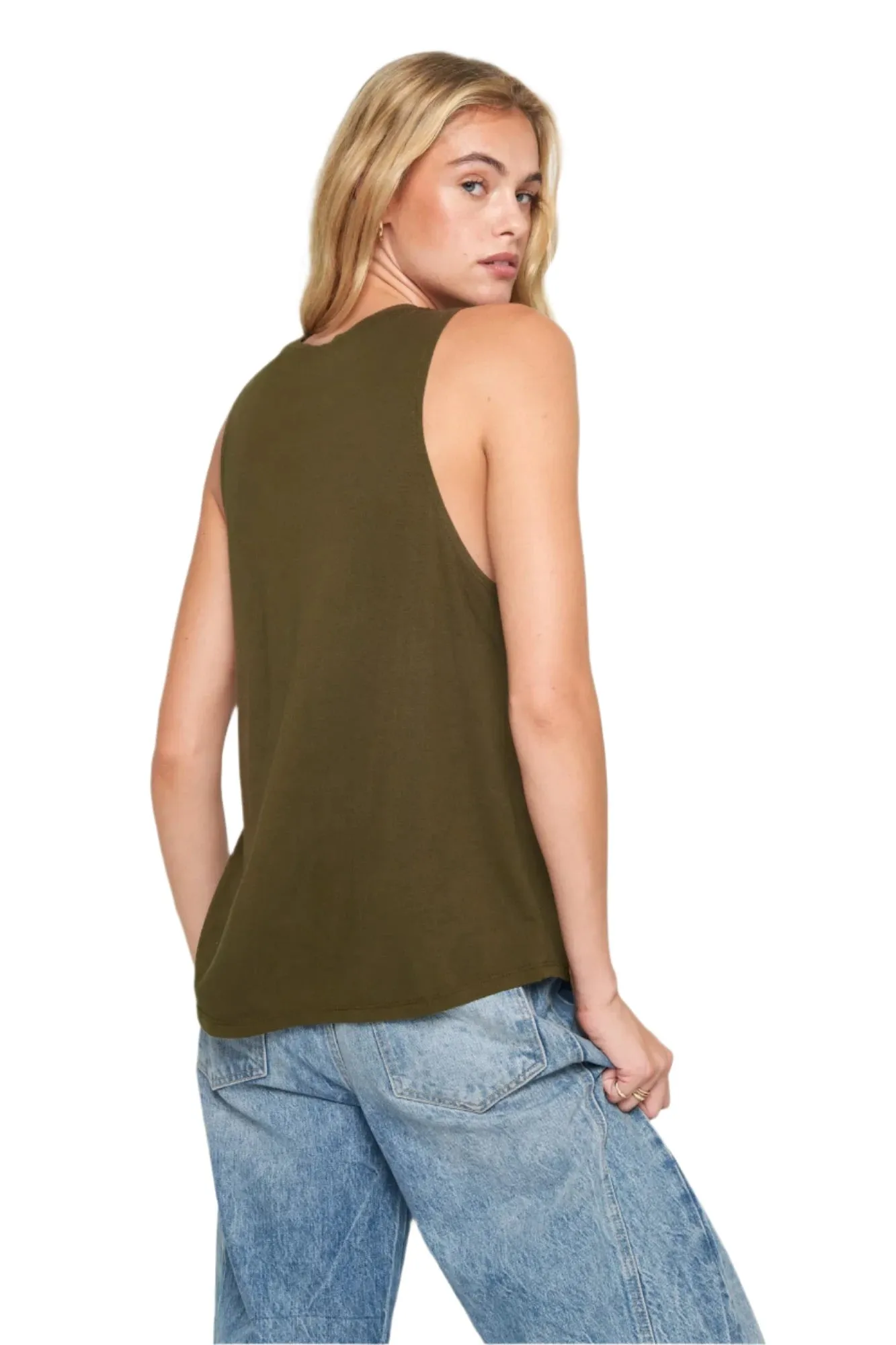 Live Free Jade Muscle Tank