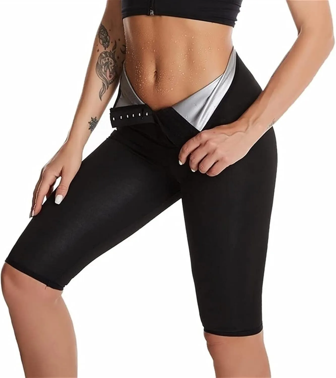 LIYUN Women's Slimming Sauna Pants, Anti-Cellulite Push Up Leggings High Waist Tights