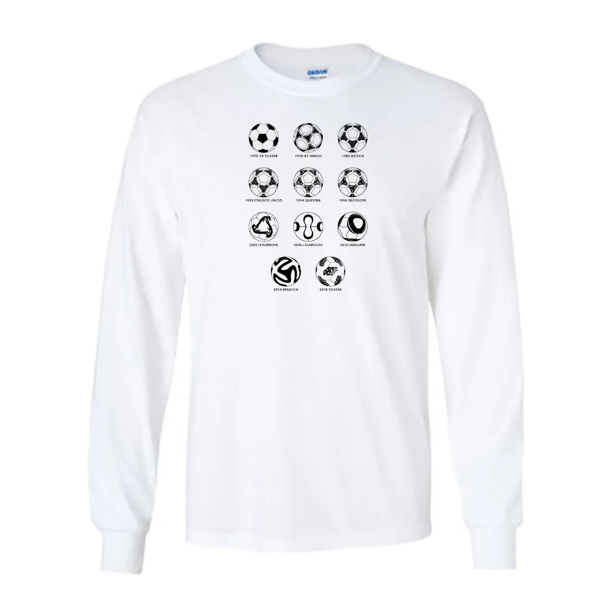 Long Sleeve Shirts World Cup Soccer Balls
