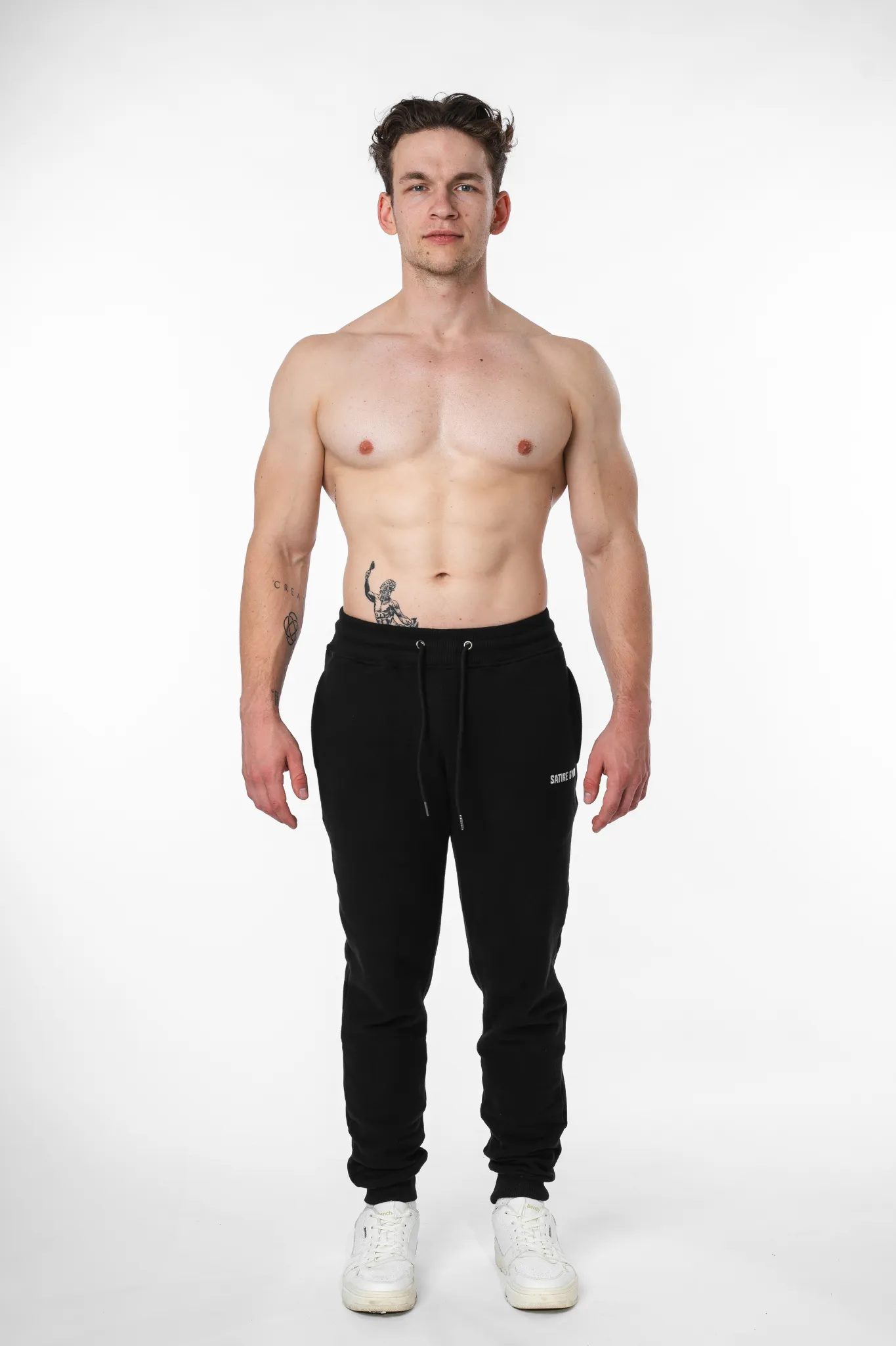 Loose Fit Sweatpants Cotton - Schwarz 340gsm