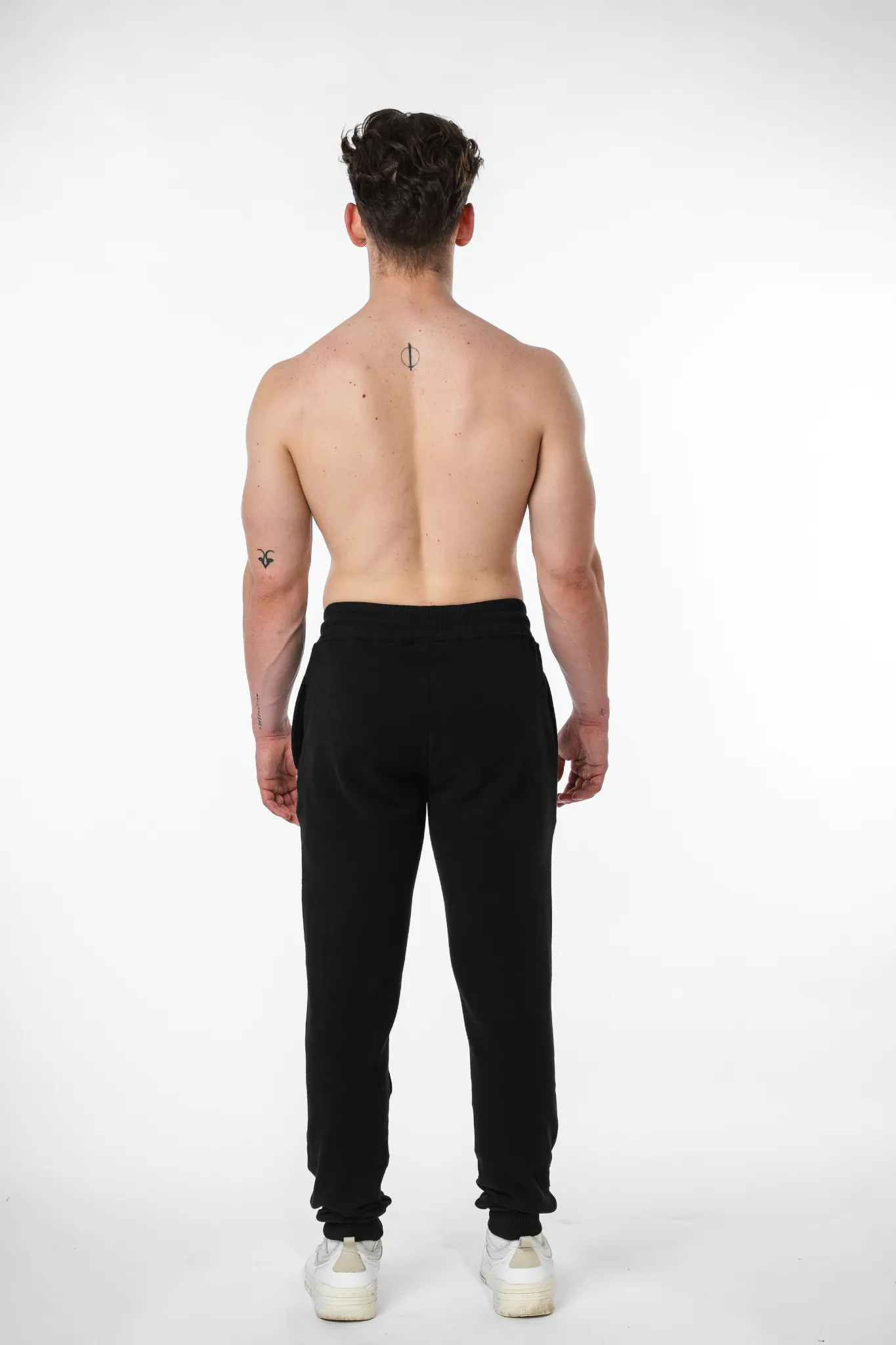 Loose Fit Sweatpants Cotton - Schwarz 340gsm