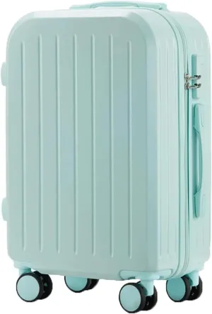 Luggage Suitcases With Wheels Large-capacity Durable Luggage Student Carry On Luggage Safety Combination Lock Ladies Suitcase Lightweight And Durable (Color : Blue, Size : 26 inches)