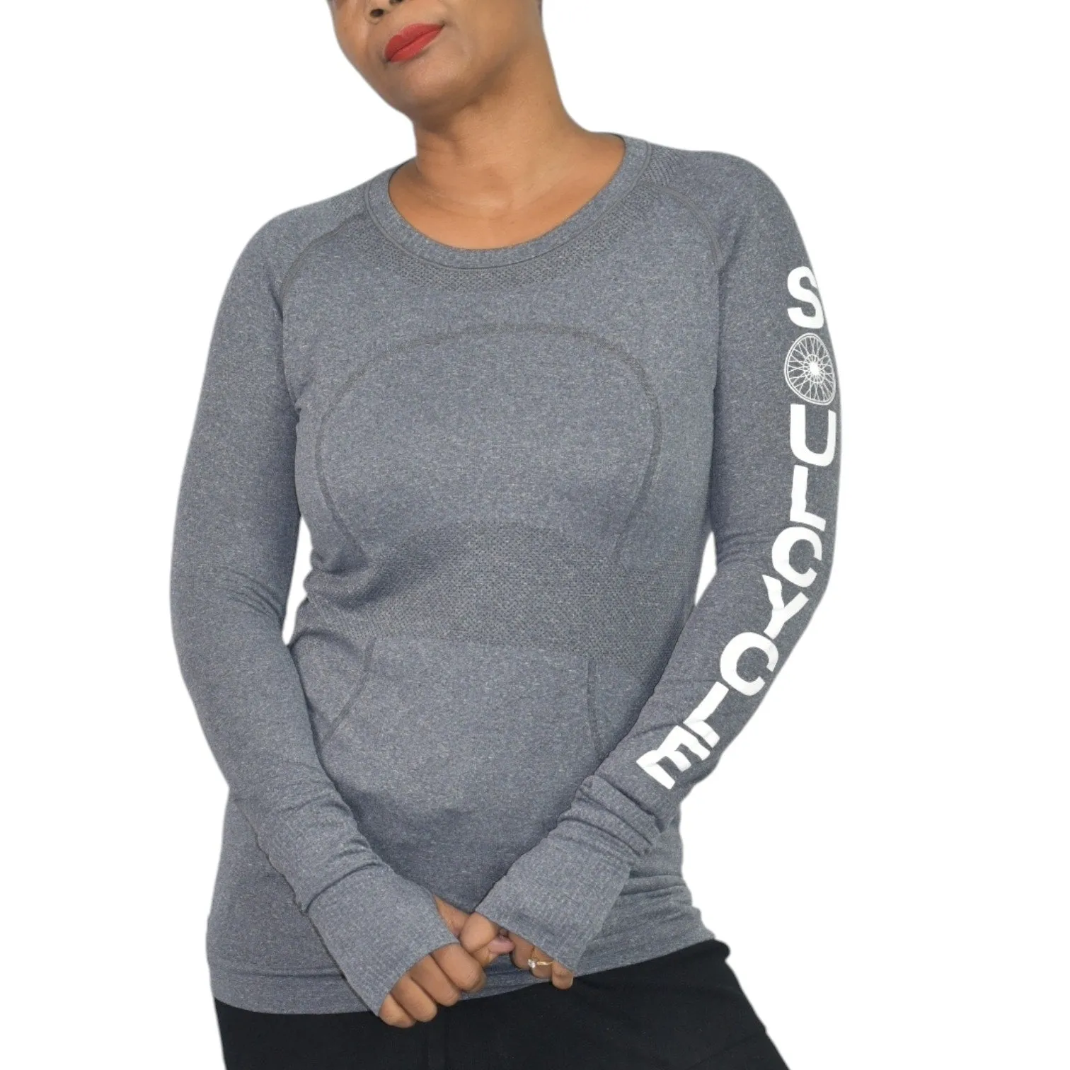 Lululemon Soulcycle Swiftly Tech Top Thumbholes Long Sleeves Crew Tee T Shirt Running Training Size 8