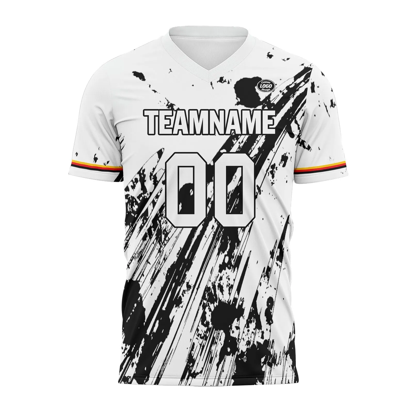 Luxury Gifts,Custom White Black Soccer Sets Jersey Personalized SCJ101-D28010