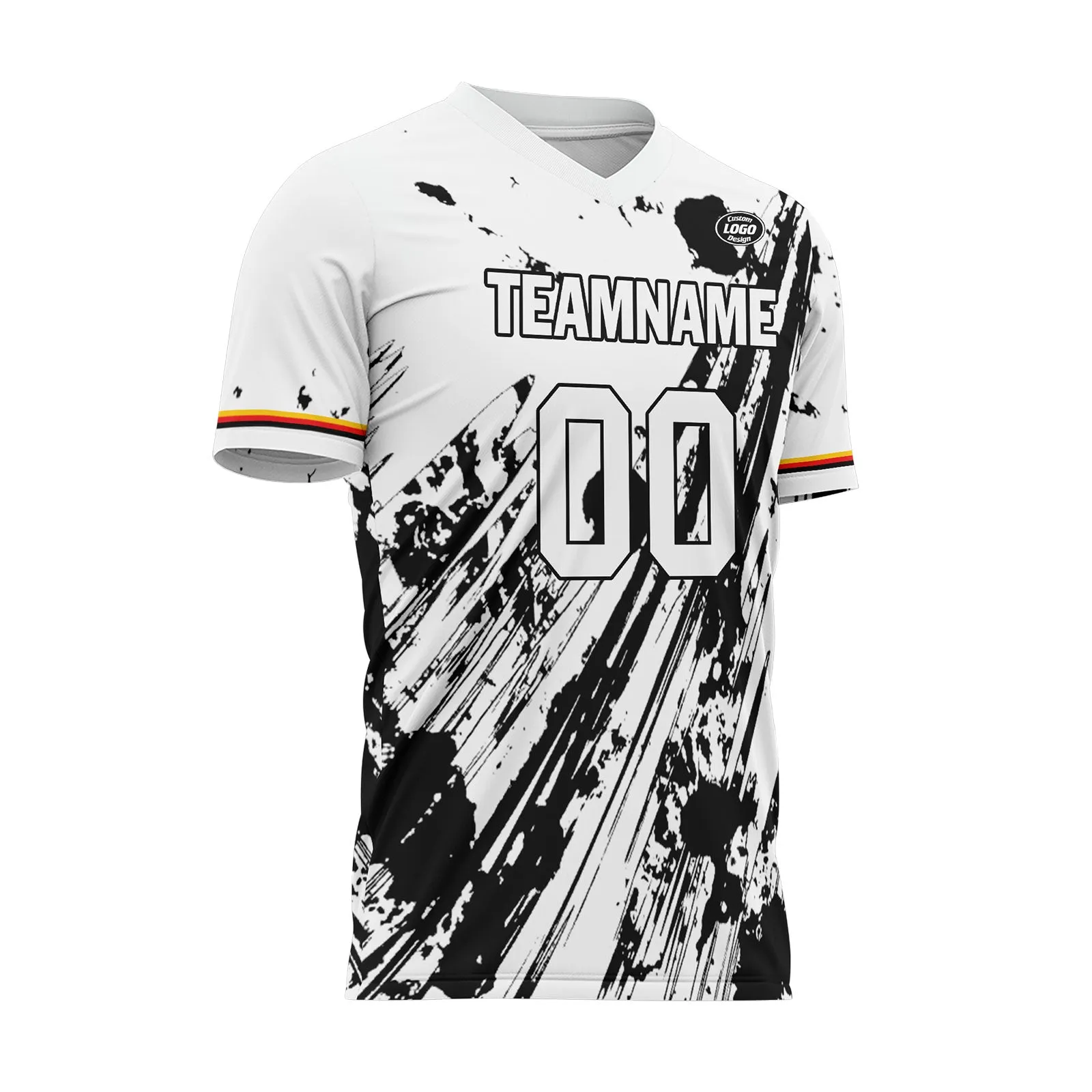 Luxury Gifts,Custom White Black Soccer Sets Jersey Personalized SCJ101-D28010