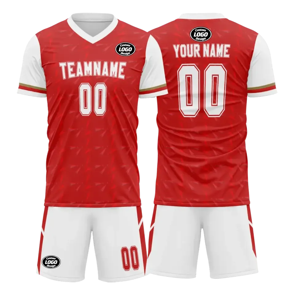 Luxury Gifts,Personalized Football Team Uniform, Custom Breathable Soccer Jerseys and Shorts