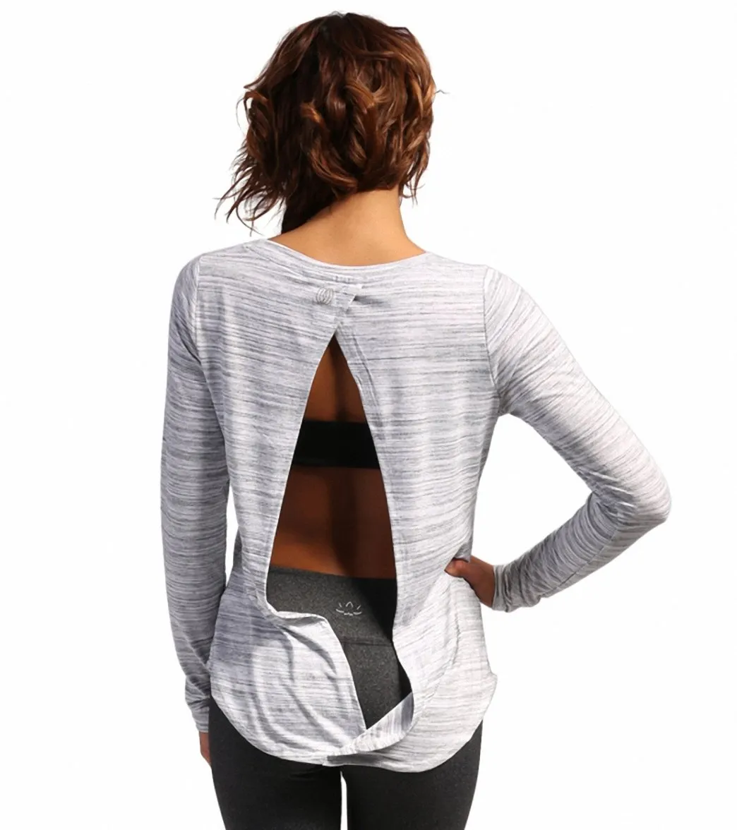 Marika Open Back Long Sleeve Tee