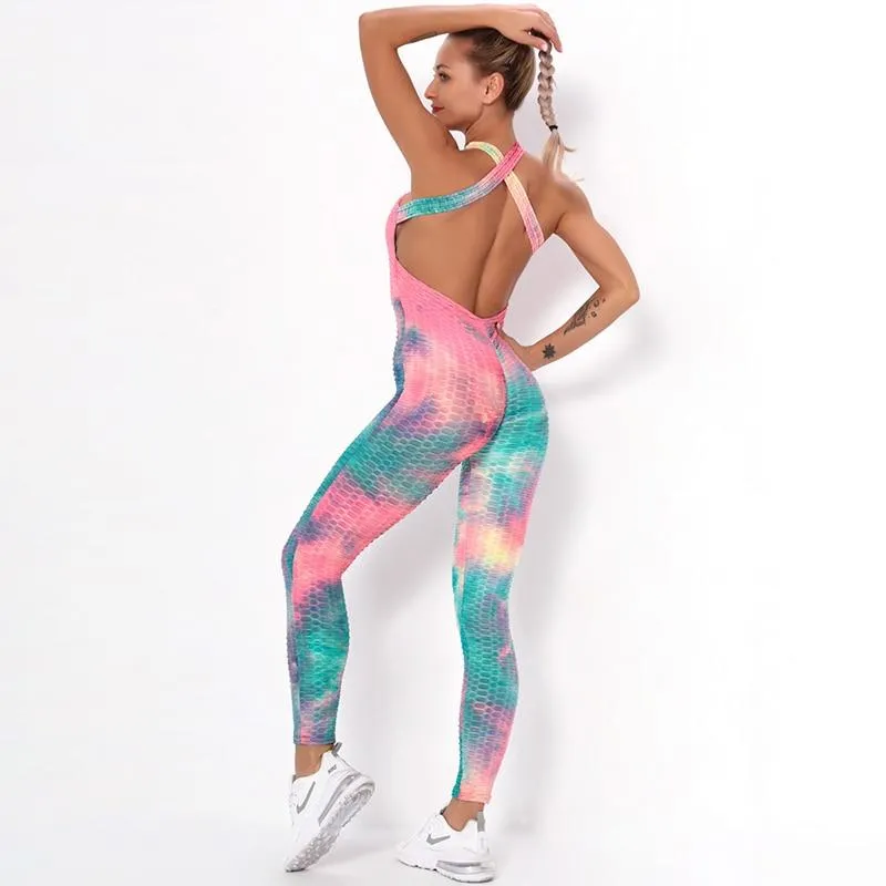 Maya Tie-dye One Piece Fitness Jumpsuit