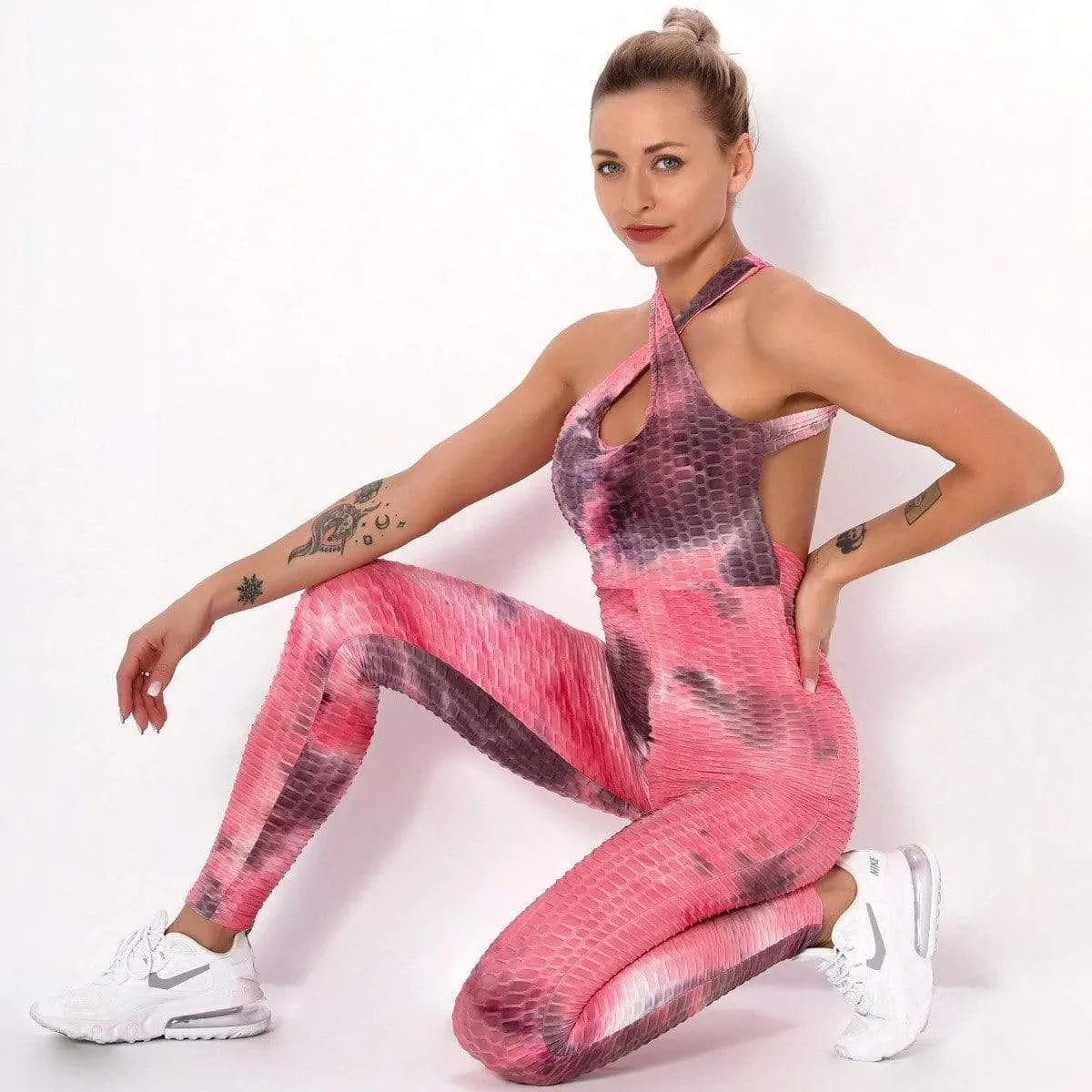 Maya Tie-dye One Piece Fitness Jumpsuit