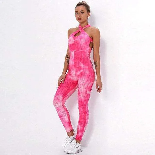 Maya Tie-dye One Piece Fitness Jumpsuit