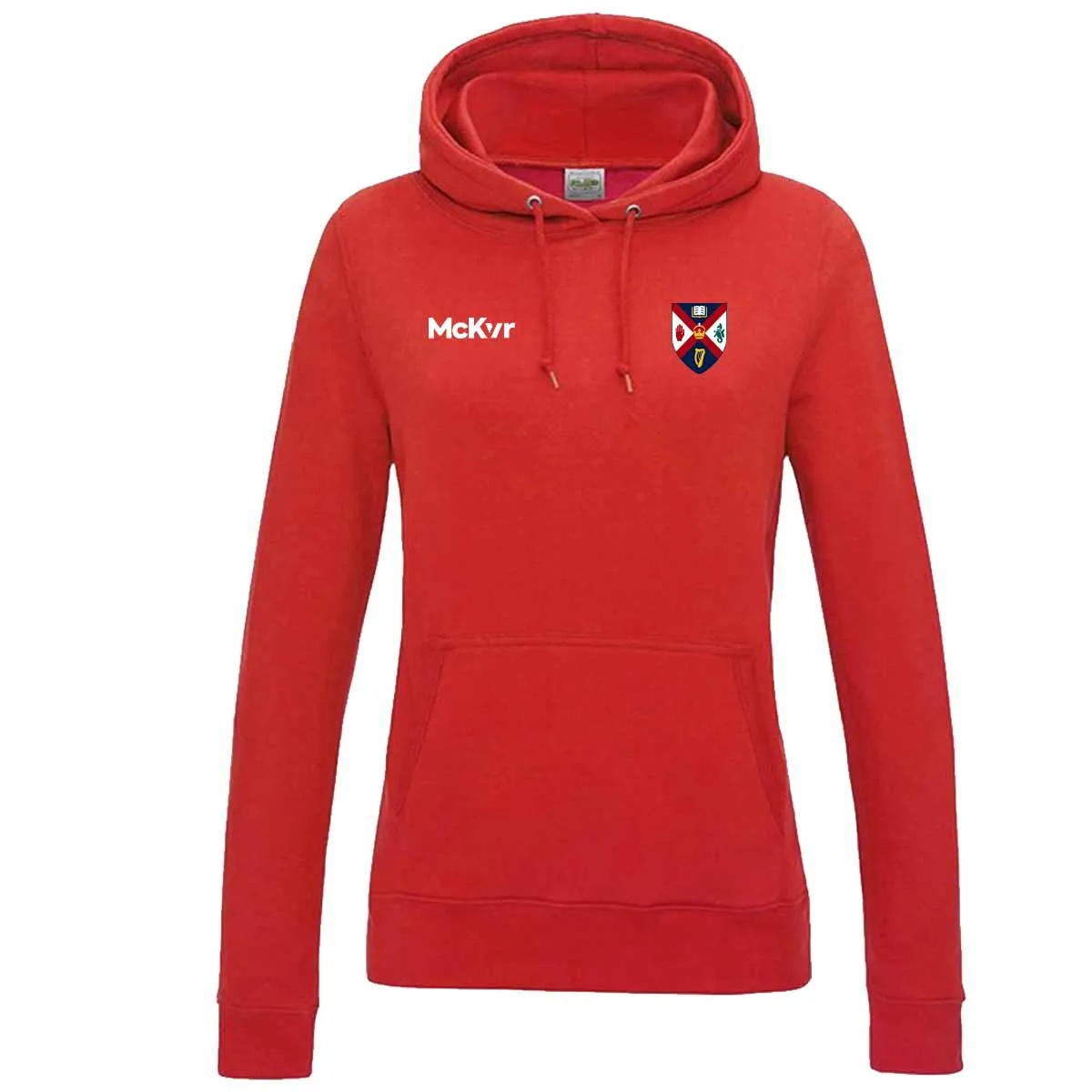 Mc Keever Queens Ladies Basketball College Hoodie - Womens - Fire Red