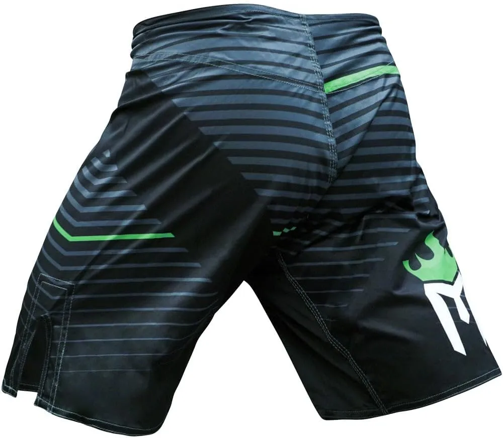 Meister Elite Flex Fighter Board Shorts for MMA Training and Gym Workouts