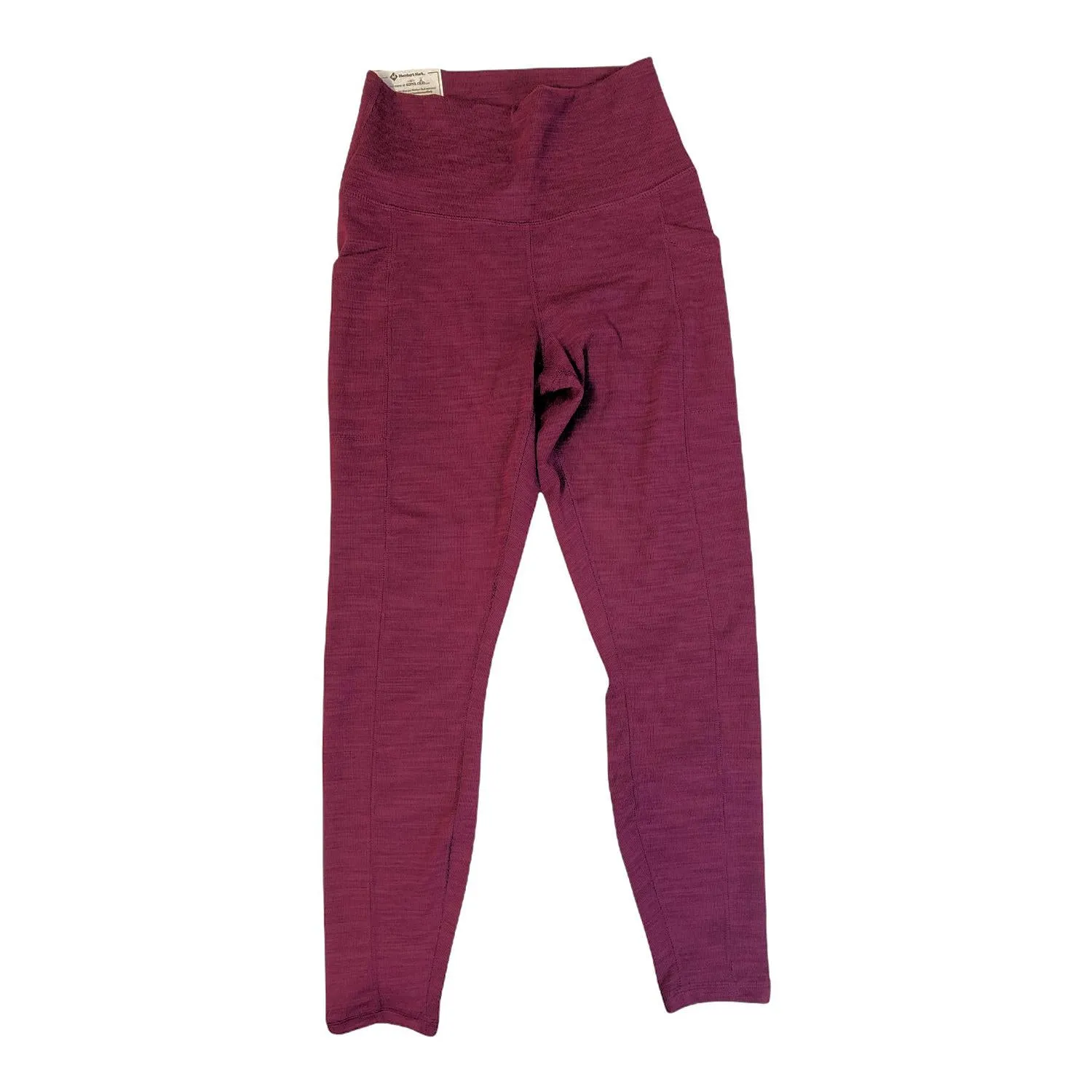 Member's Mark Women's High Rise Casual Rib 7/8 Legging W/ Side Pockets