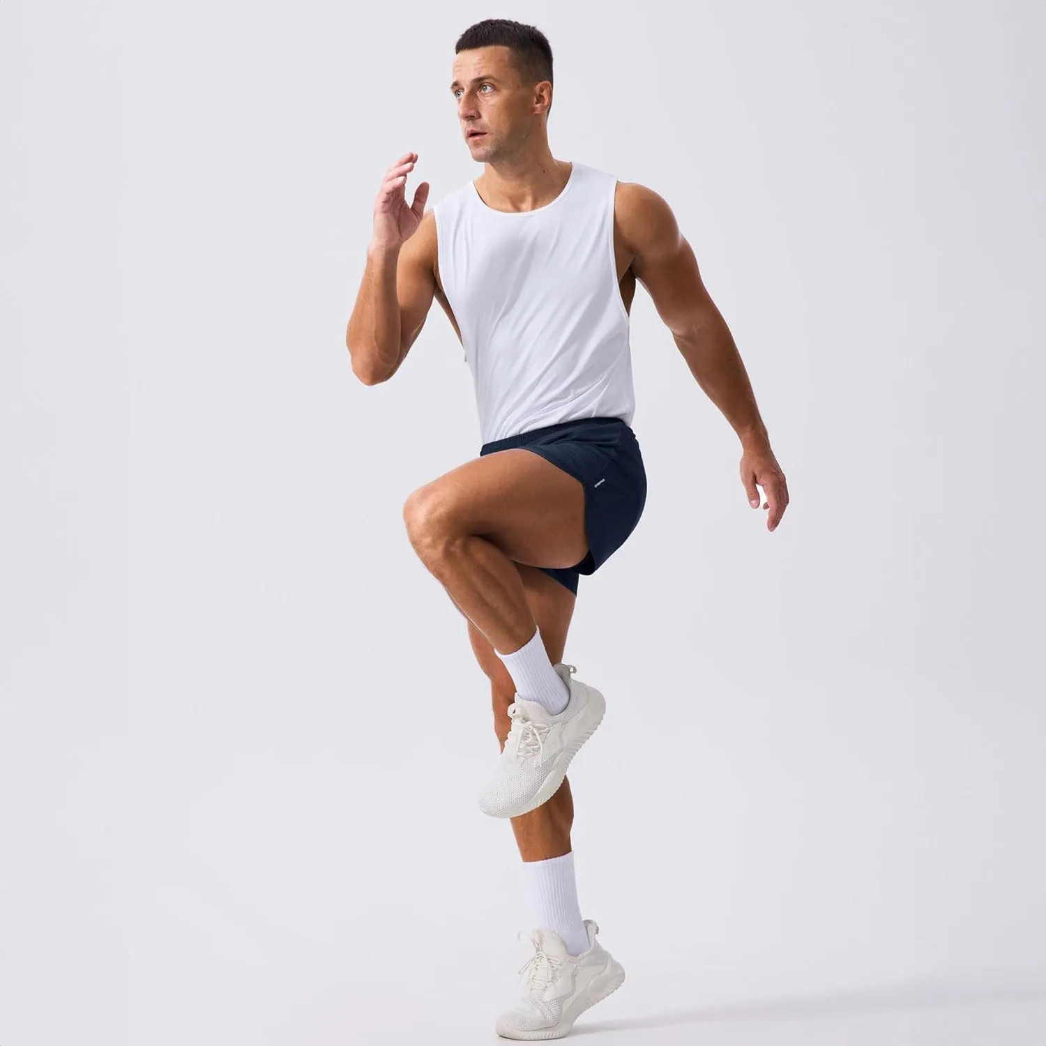 Men's 3 Inch Quick Dry Running Shorts with Liner | Lightweight Athletic Workout Shorts
