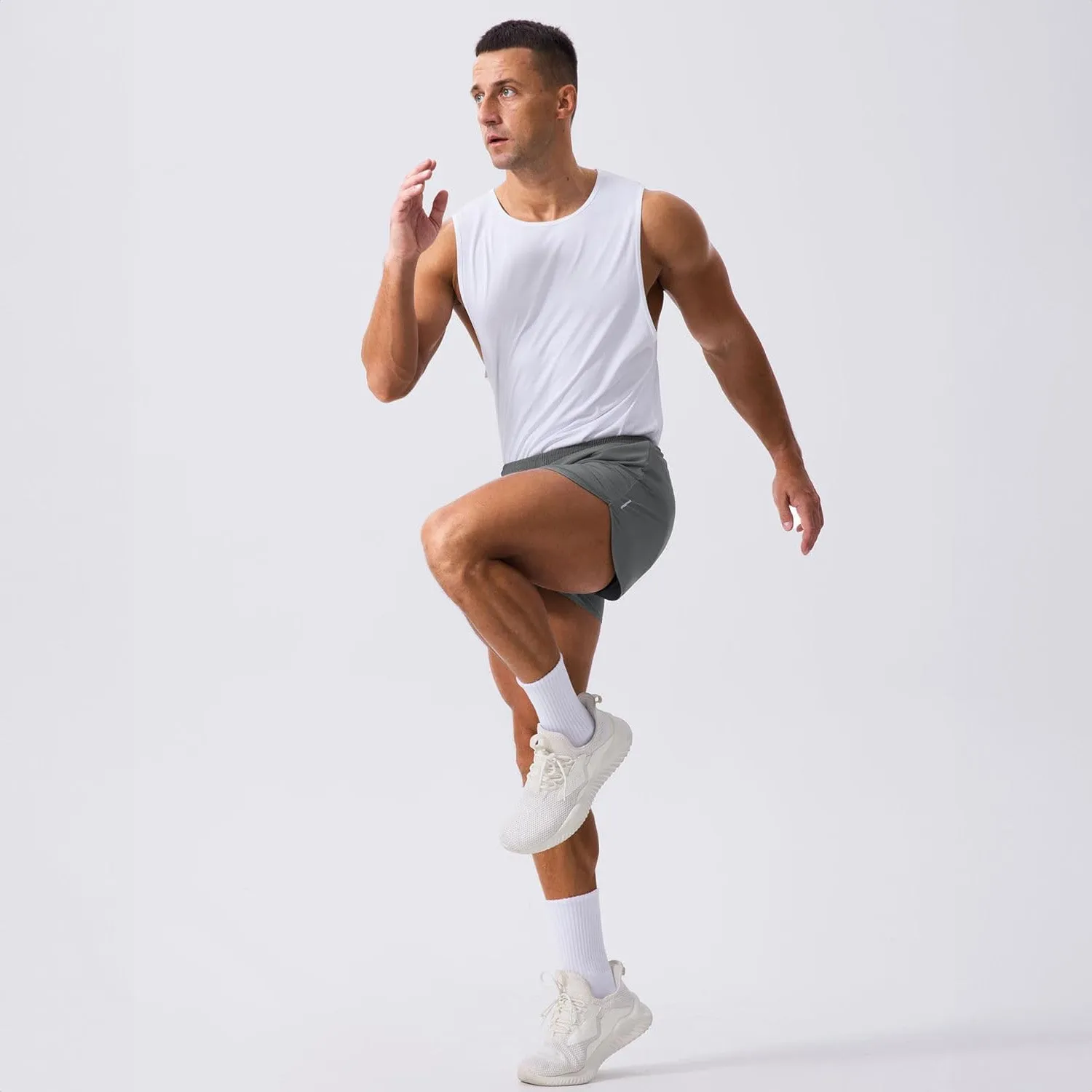 Men's 3 Inch Quick Dry Running Shorts with Liner | Lightweight Athletic Workout Shorts