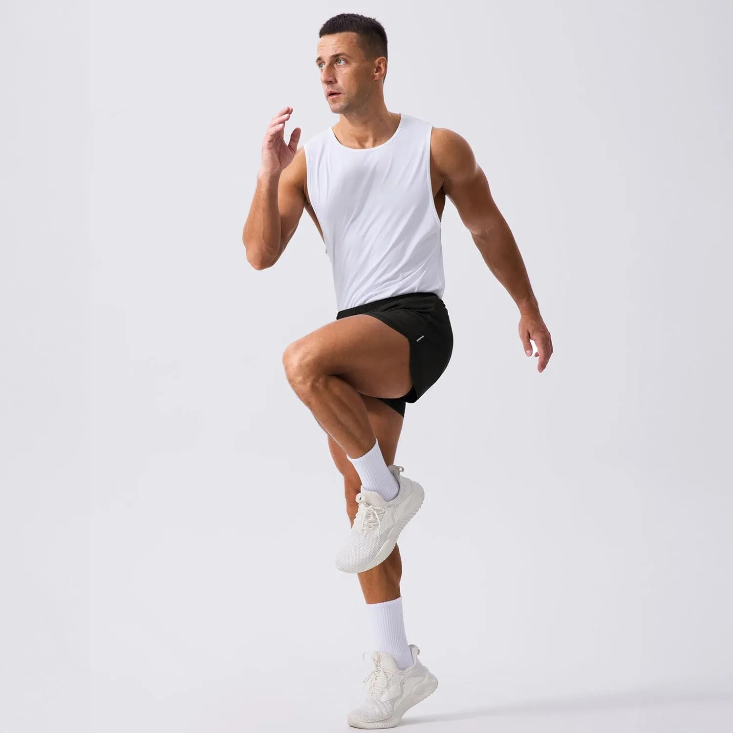 Men's 3 Inch Quick Dry Running Shorts with Liner | Lightweight Athletic Workout Shorts