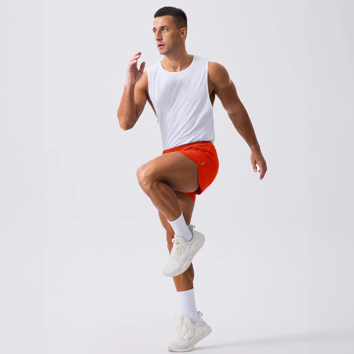 Men's 3 Inch Quick Dry Running Shorts with Liner | Lightweight Athletic Workout Shorts
