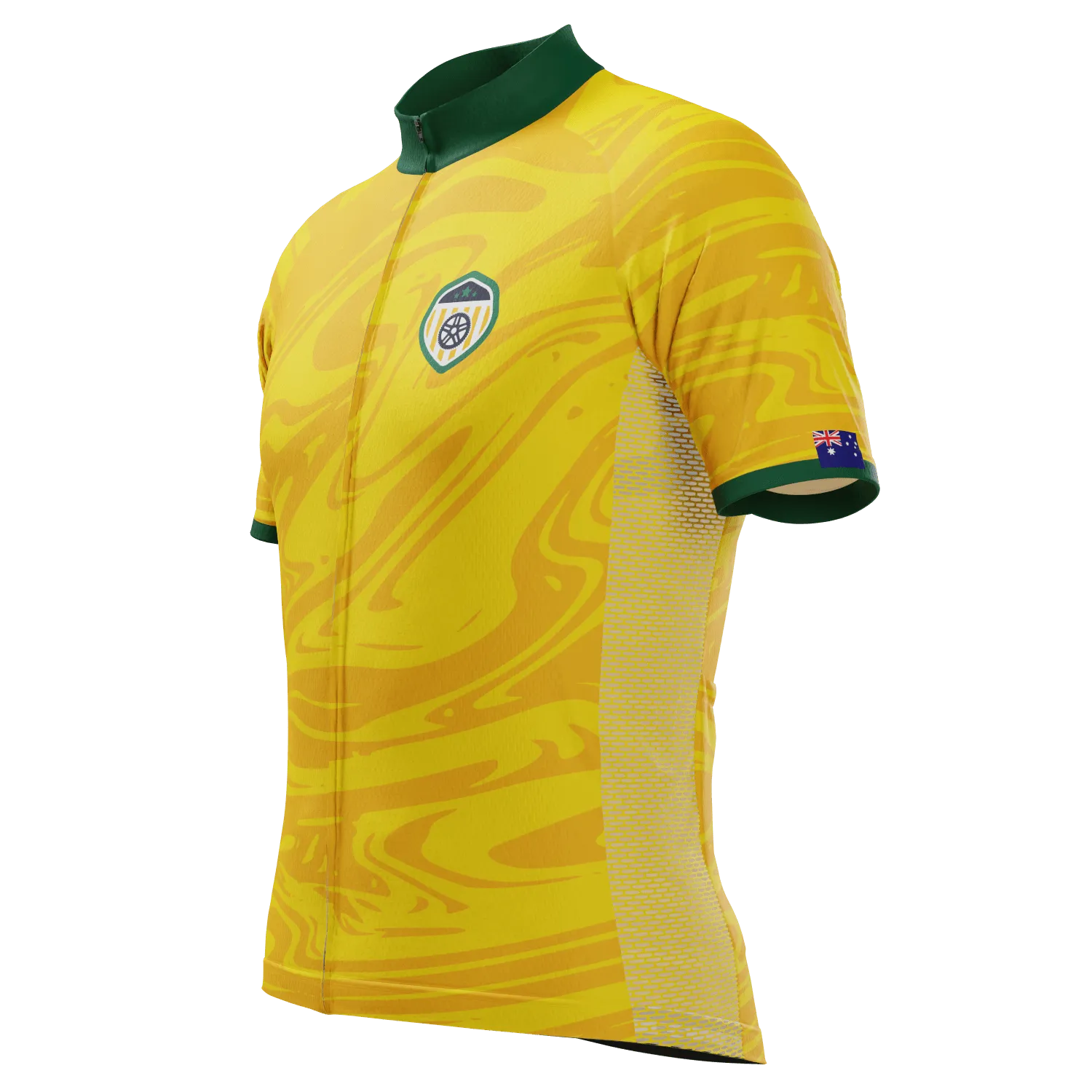 Men's Australia Soccer Short Sleeve Cycling Jersey