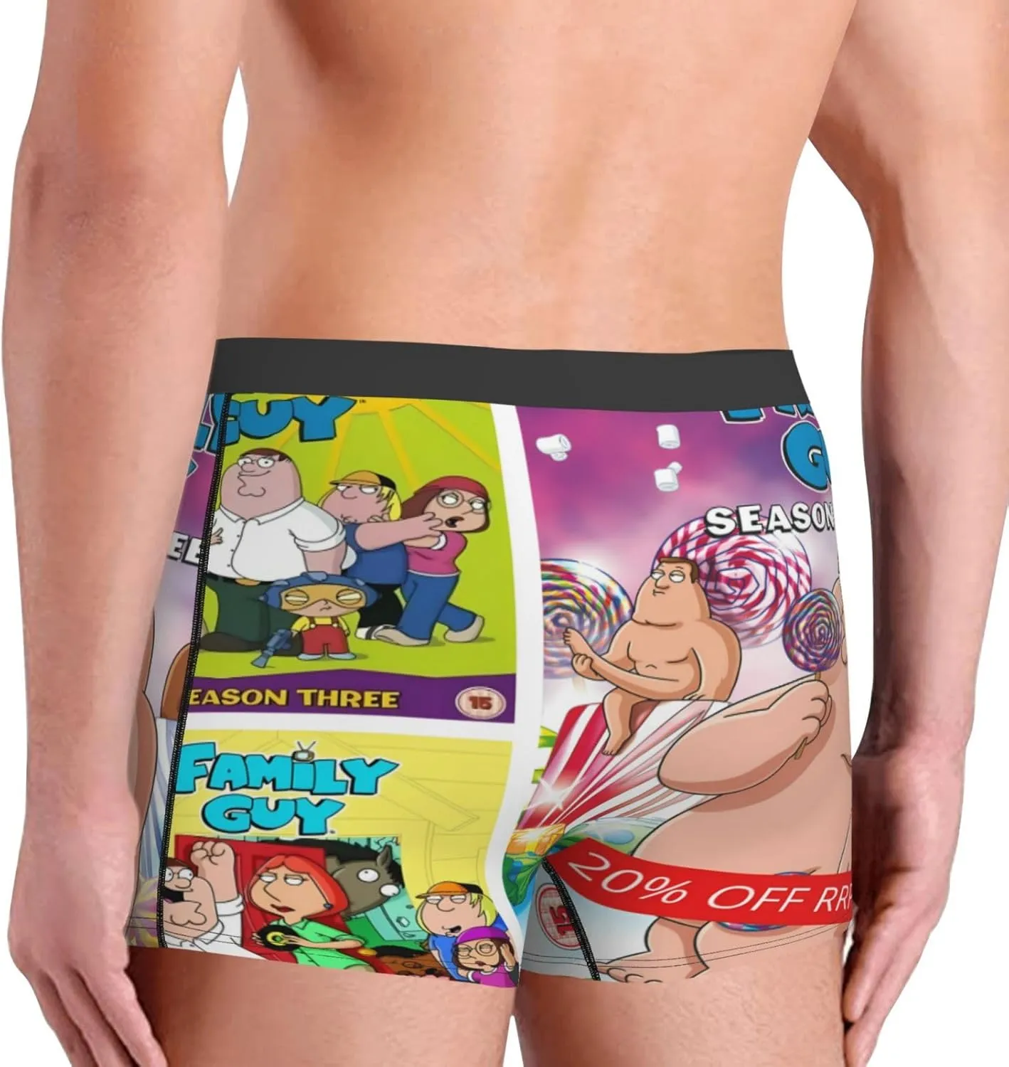 Men's Boxer Brief Moisture-Wicking Comfy Breathable Teen Boxer Brief Underpants