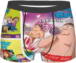 Men's Boxer Brief Moisture-Wicking Comfy Breathable Teen Boxer Brief Underpants