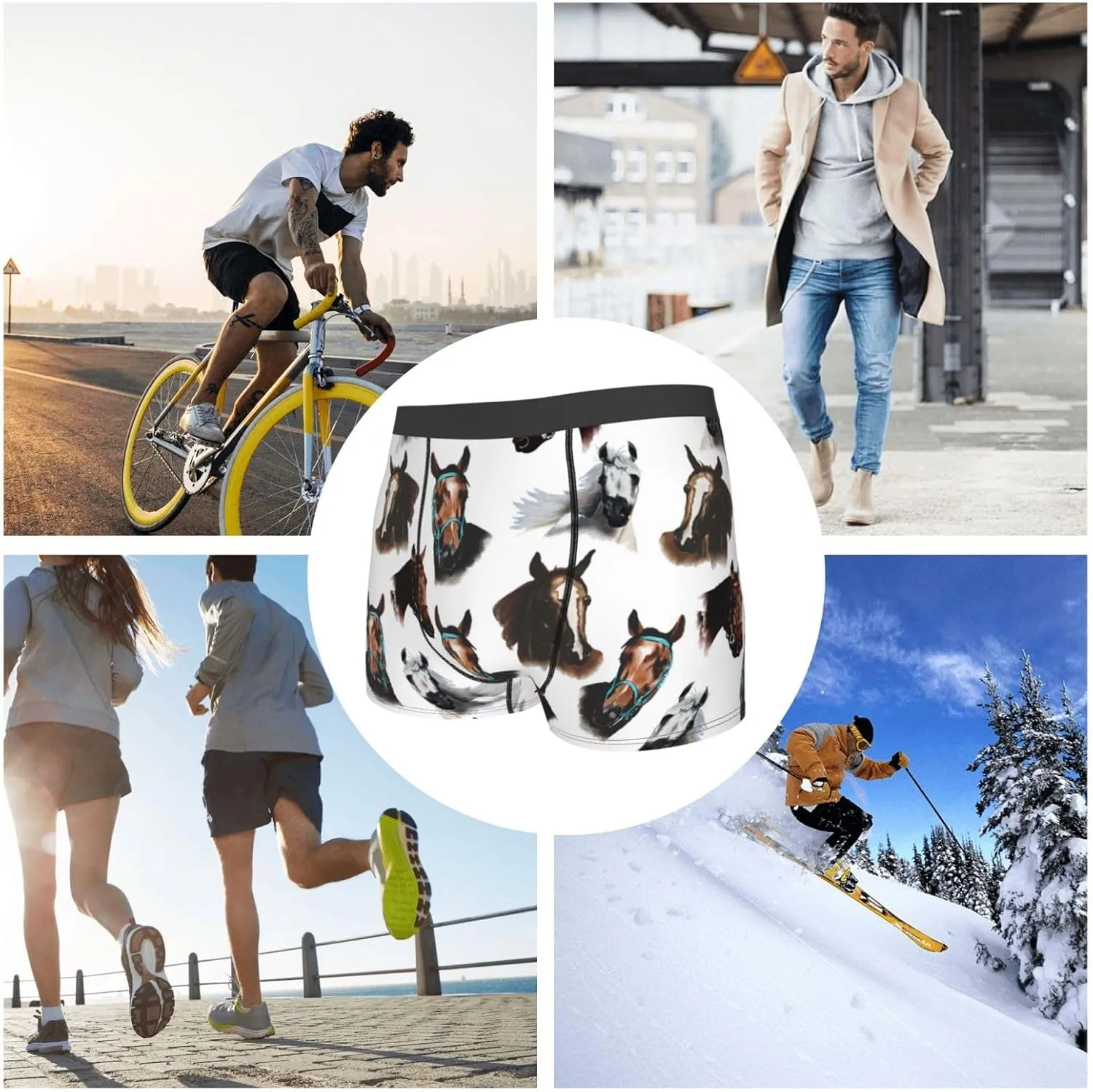 Men's Boxer Brief Underwear Cool Comfort Breathable Underwear