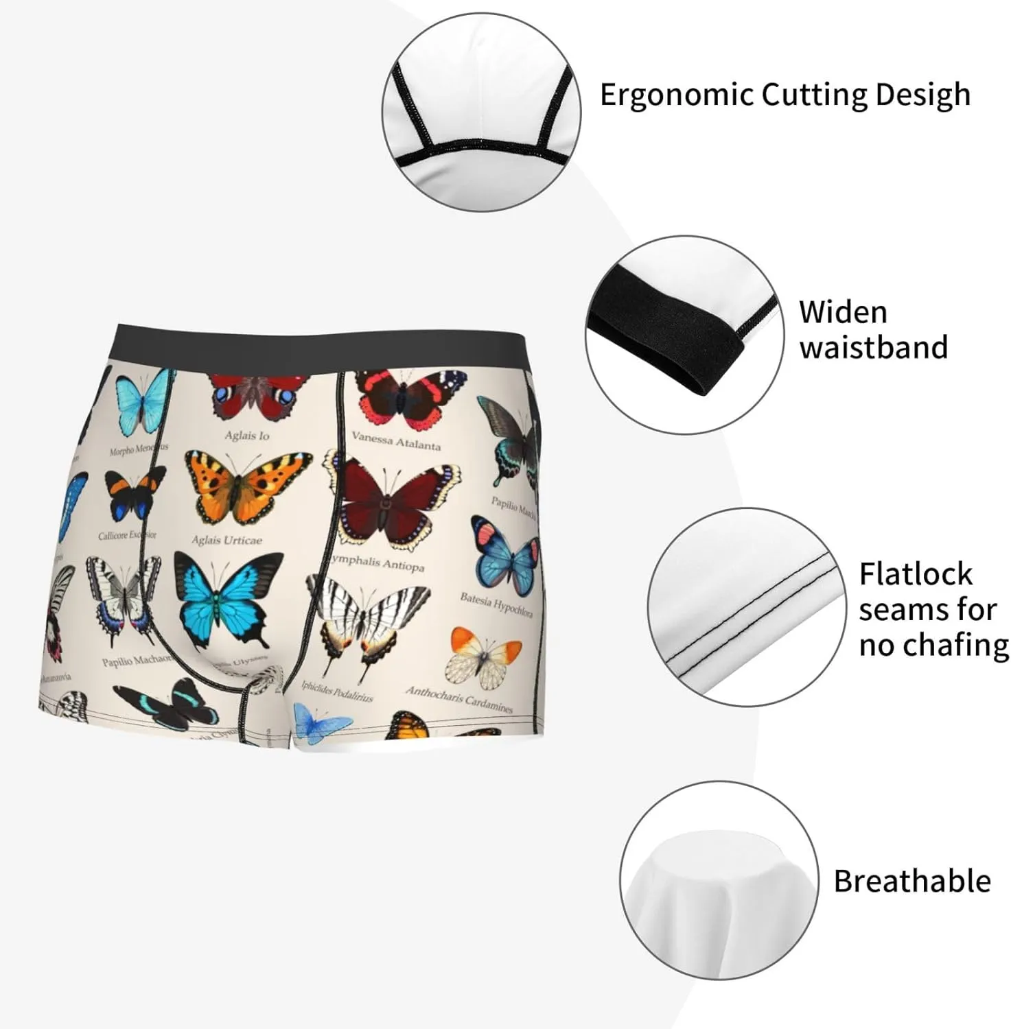 Men's Boxer Brief Underwear Cool Comfort Breathable Underwear