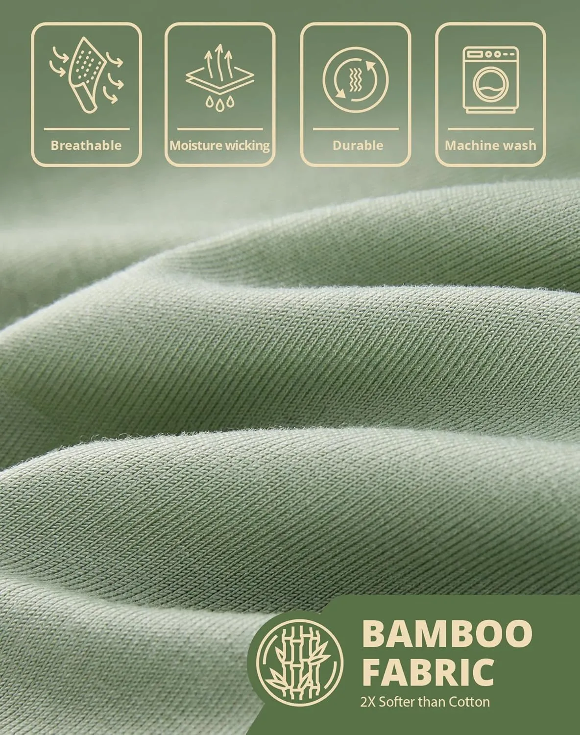 Men's Boxer Briefs Bamboo Rayon Moisture-Wicking Underwear 3 Pack