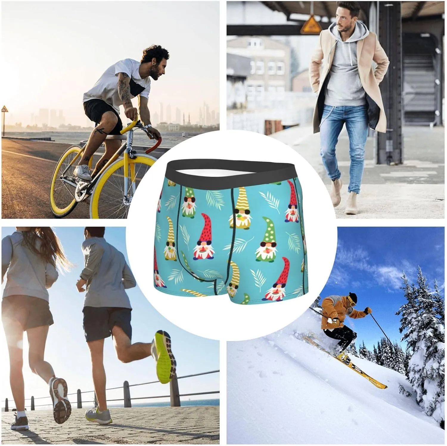 Men's Boxer Briefs Breathable Men's Underwear Boxer Briefs
