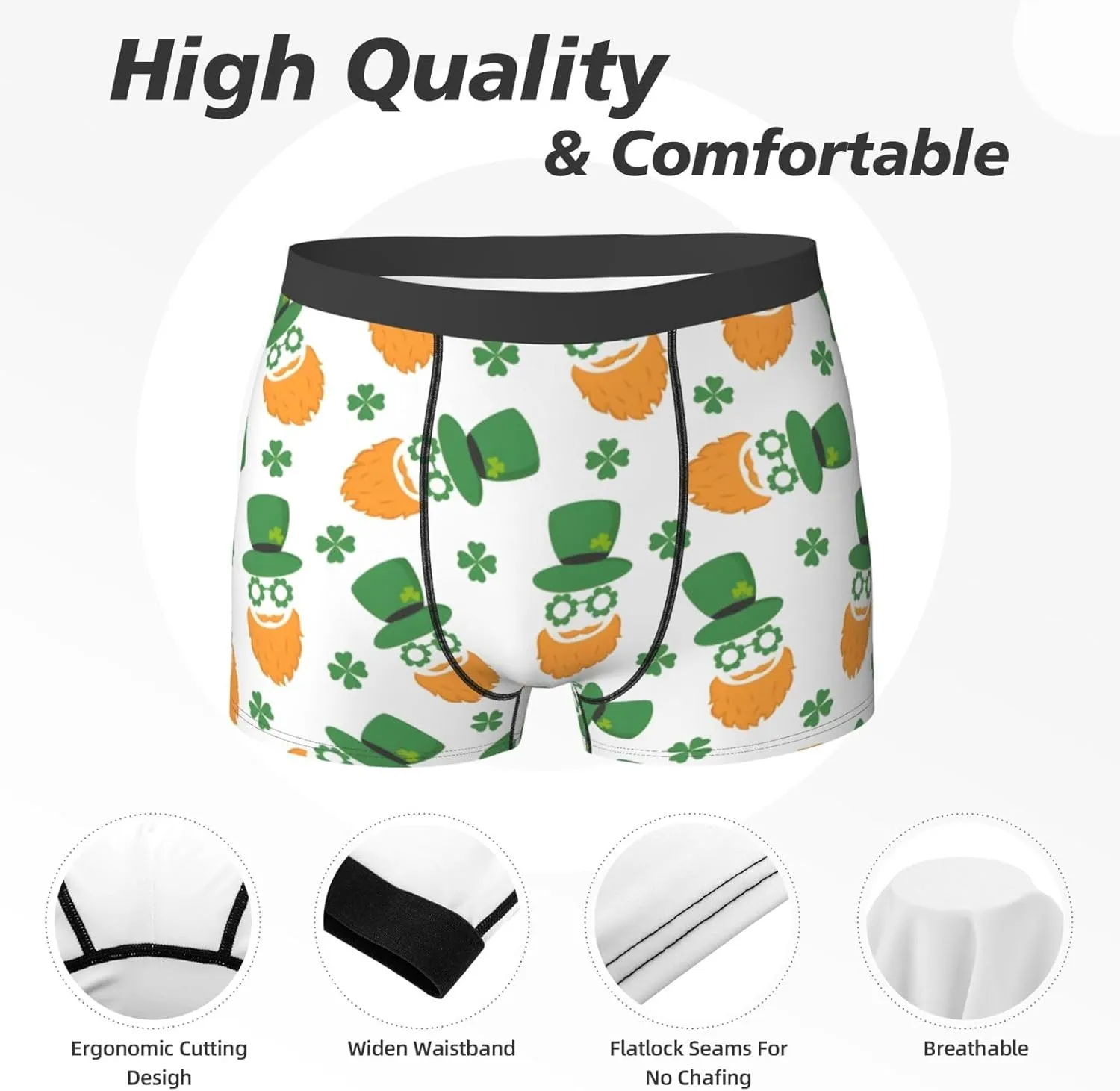Men's Boxer Briefs Breathable Men's Underwear Boxer Briefs