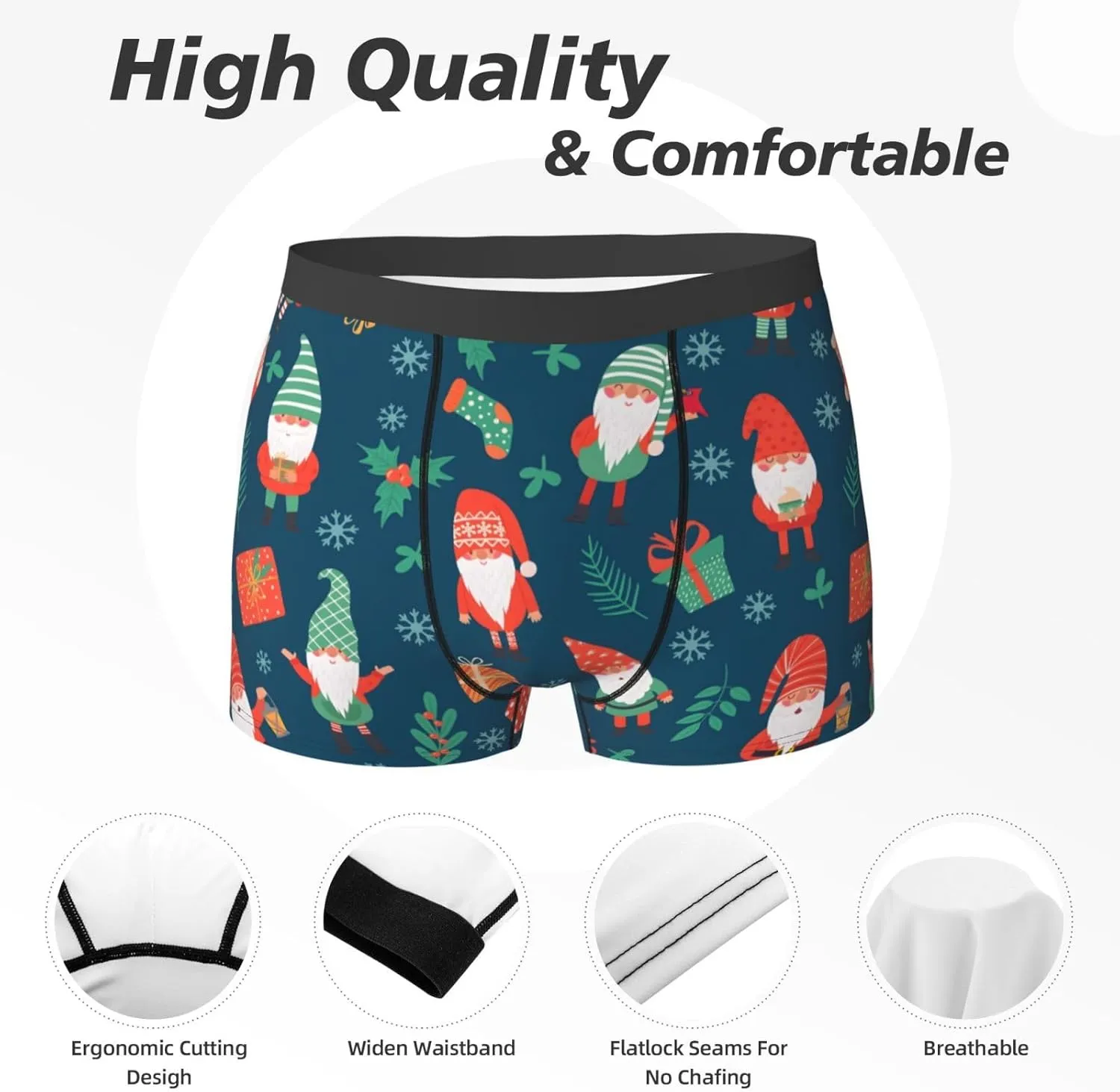 Men's Boxer Briefs Breathable Mens Underwear Briefs Soft