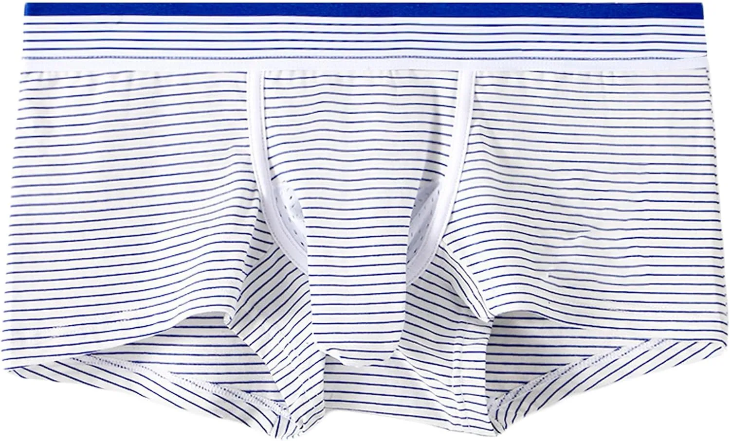 Men's Boxer Briefs Breathable Striped Elephant Trunk Briefs