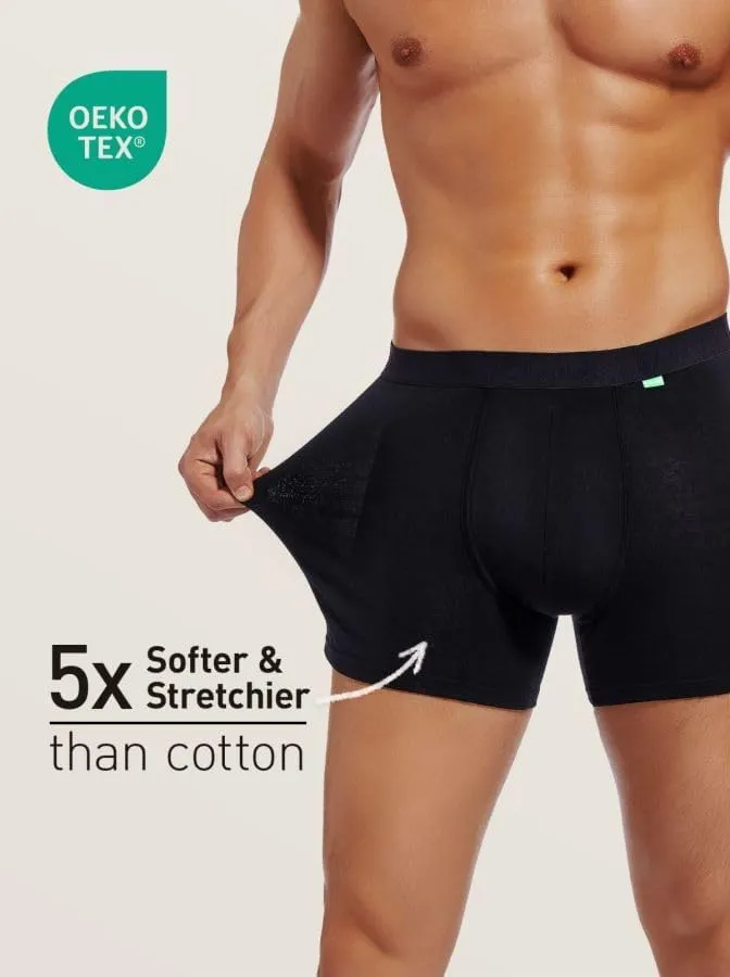 Mens Boxer Briefs Merino Wool Underwear Comfortable Pouch No Fly Moisture Wicking