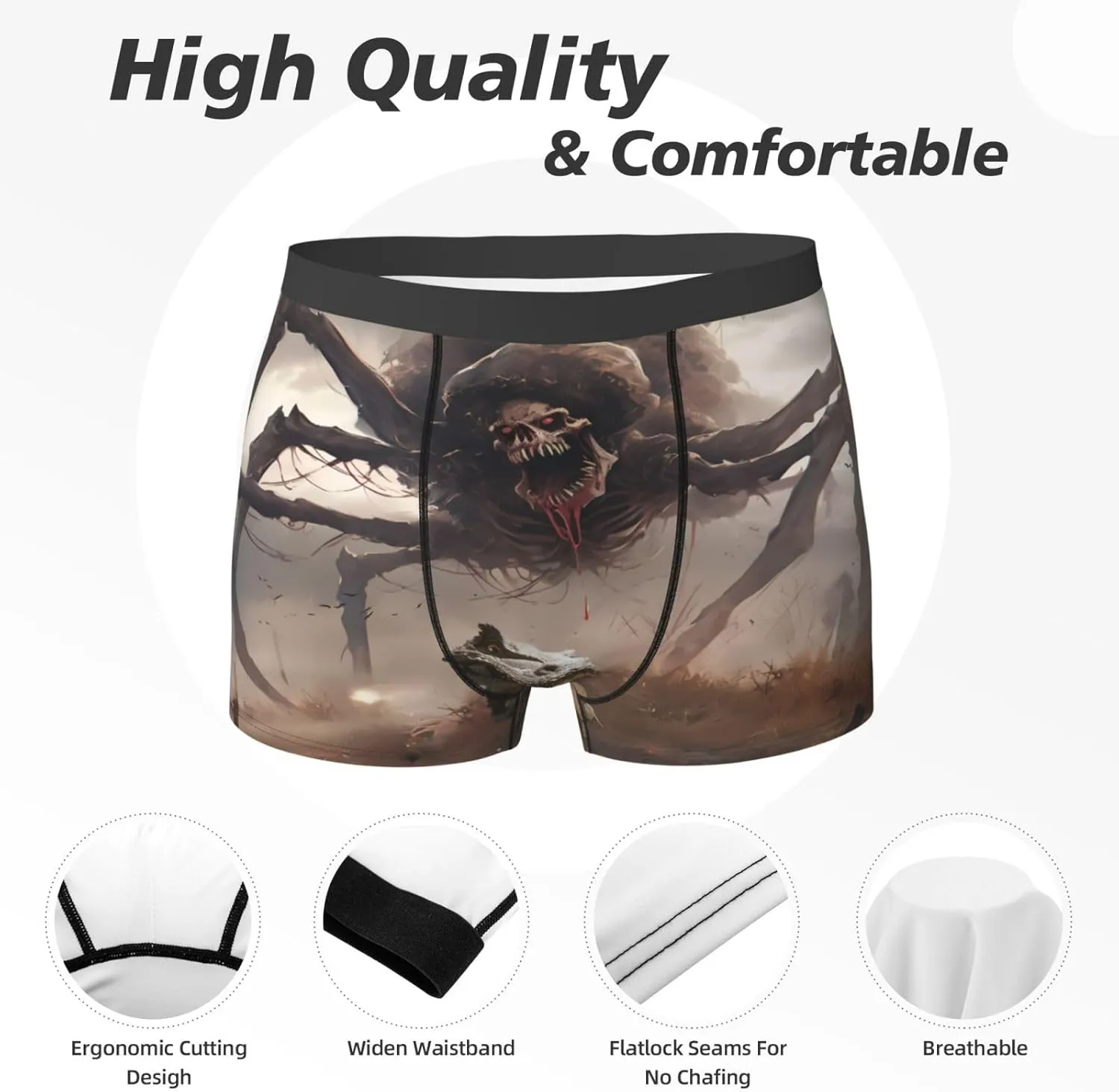 Men'S Boxer Briefs Soft Breathable Stretch Underwear