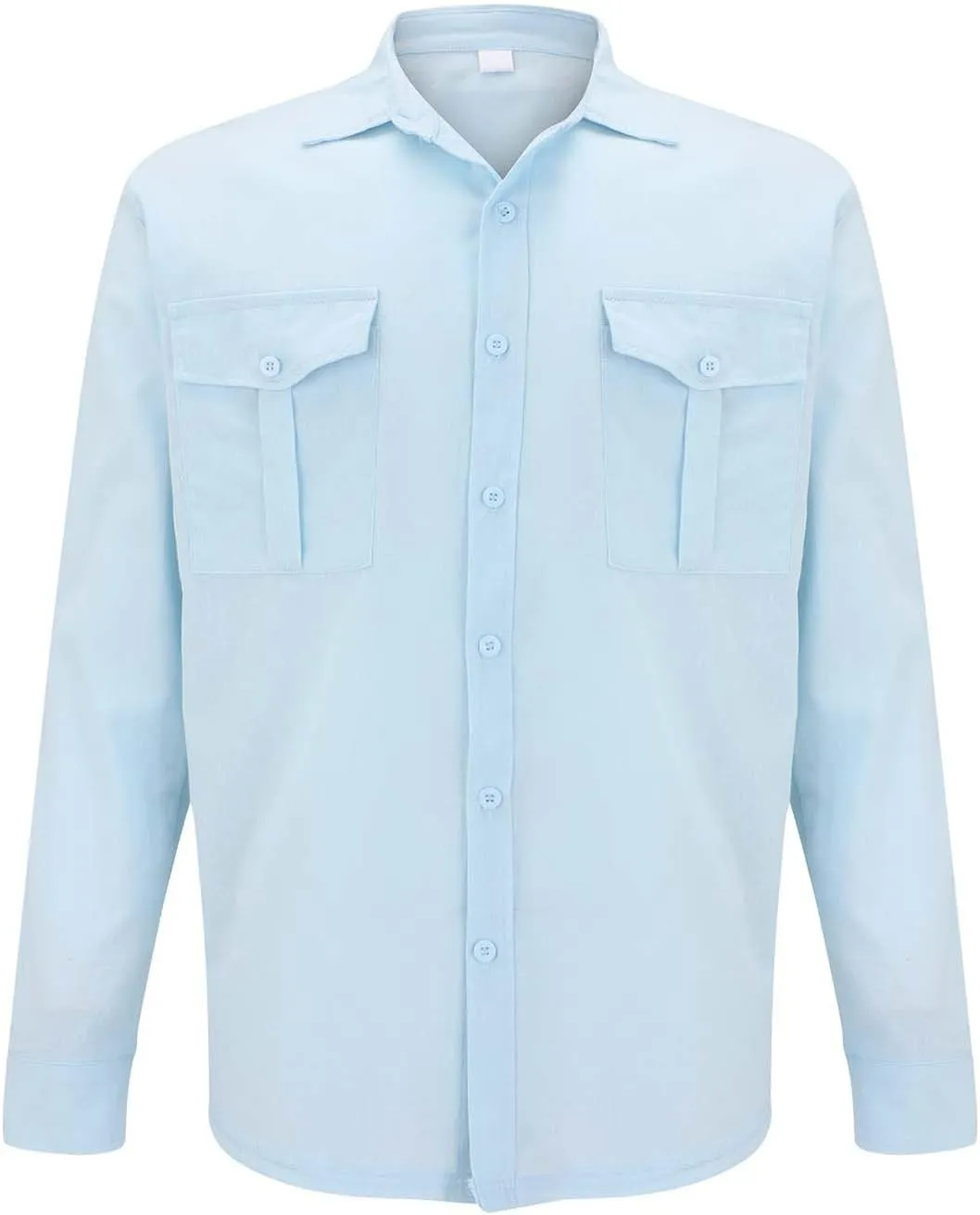 Mens Button Down Shirt Cotton Casual Linen Long Sleeve Summer Tops Lightweight Quick Dry Collared Hippie Beach Shirts