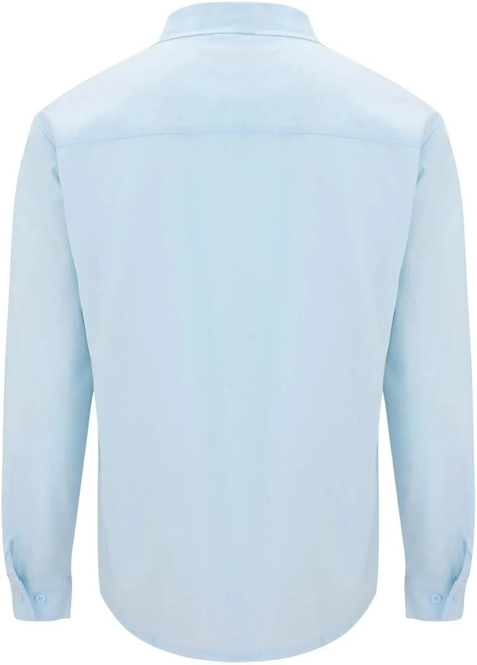 Mens Button Down Shirt Cotton Casual Linen Long Sleeve Summer Tops Lightweight Quick Dry Collared Hippie Beach Shirts