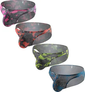 Men's Camouflage Stretch Support Briefs Breathable Pouch Underwear