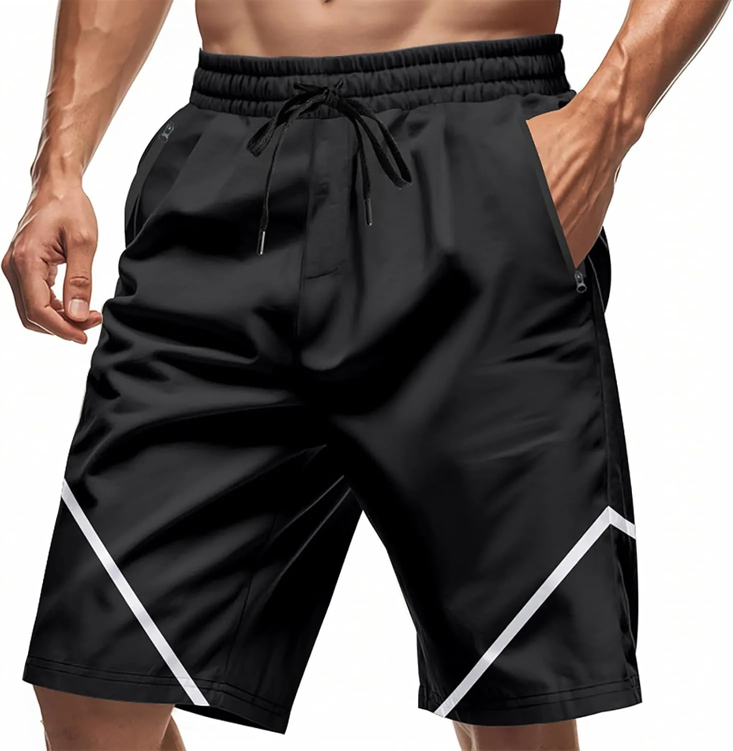 Mens Cargo Shorts Below The Knee Casual Loose Fit Short Pants with Pockets 2025