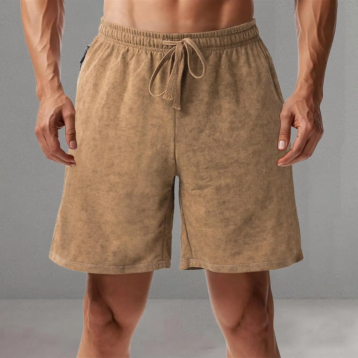 Mens Cargo Shorts Below The Knee Casual Loose Fit Short Pants with Pockets 2025
