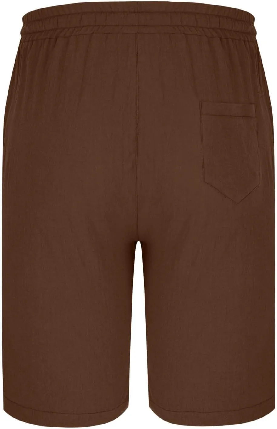 Mens Casual Linen Shorts Casual Cotton Linen Shorts Elastic Waist Short Pants Lightweight Short Summer Golf Shorts