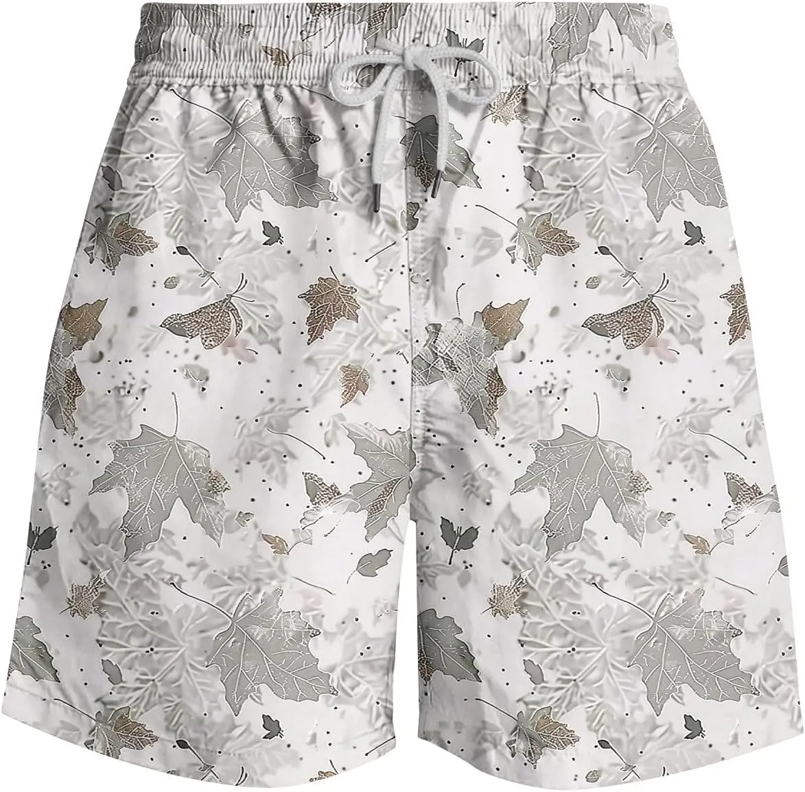 Mens Casual Linen Shorts Workout Running Sport Beach Summer Pant Drawstring Loose Fit Casual Trousers with Pocket