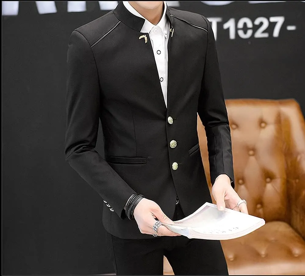 Men's Casual Three Button Slim Fit Blazer Jacket Lightweight Sport Coat Blazer Lightweight Suit Jacket