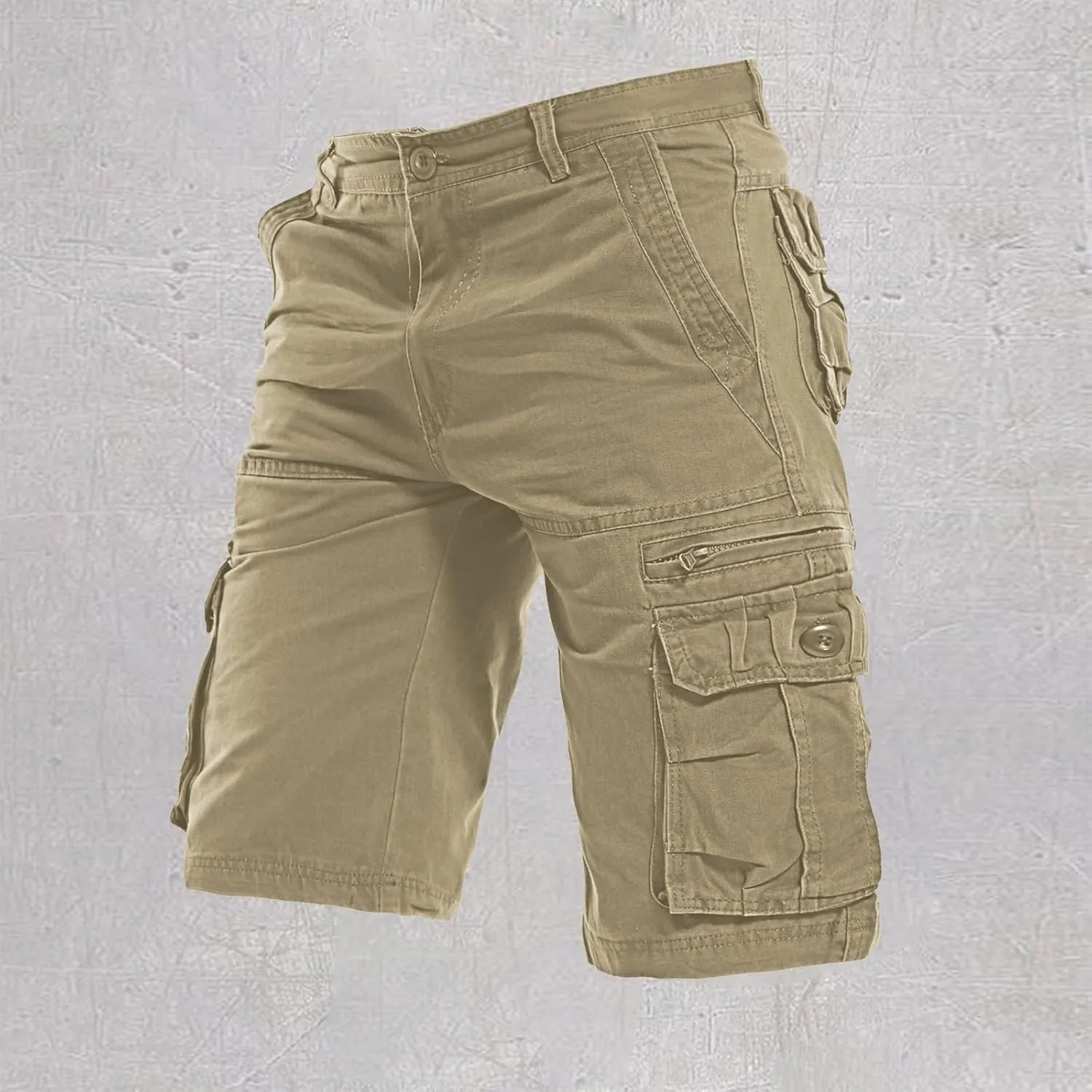 Men's Classic Fit Shorts Elastic Waist Drawstrings Summer Beach Sports Shorts Lightweight 2025
