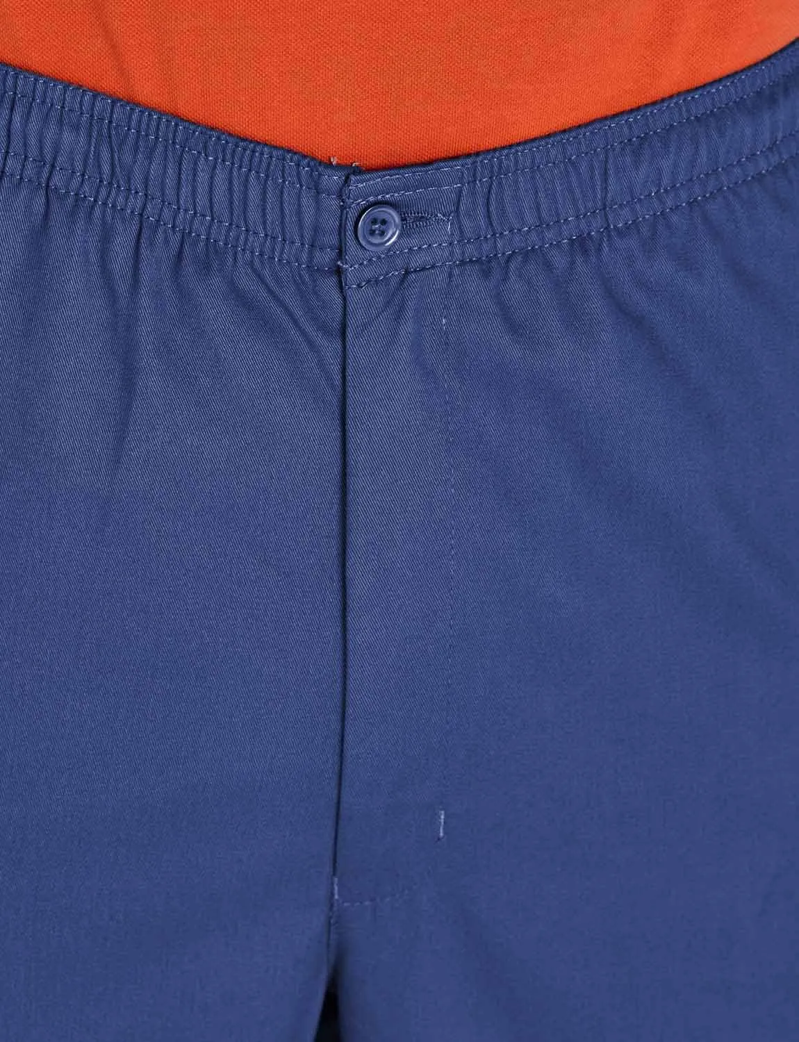 Men's Comfort Fit Cotton Rugby Pants Elastic Waistband with Drawstring