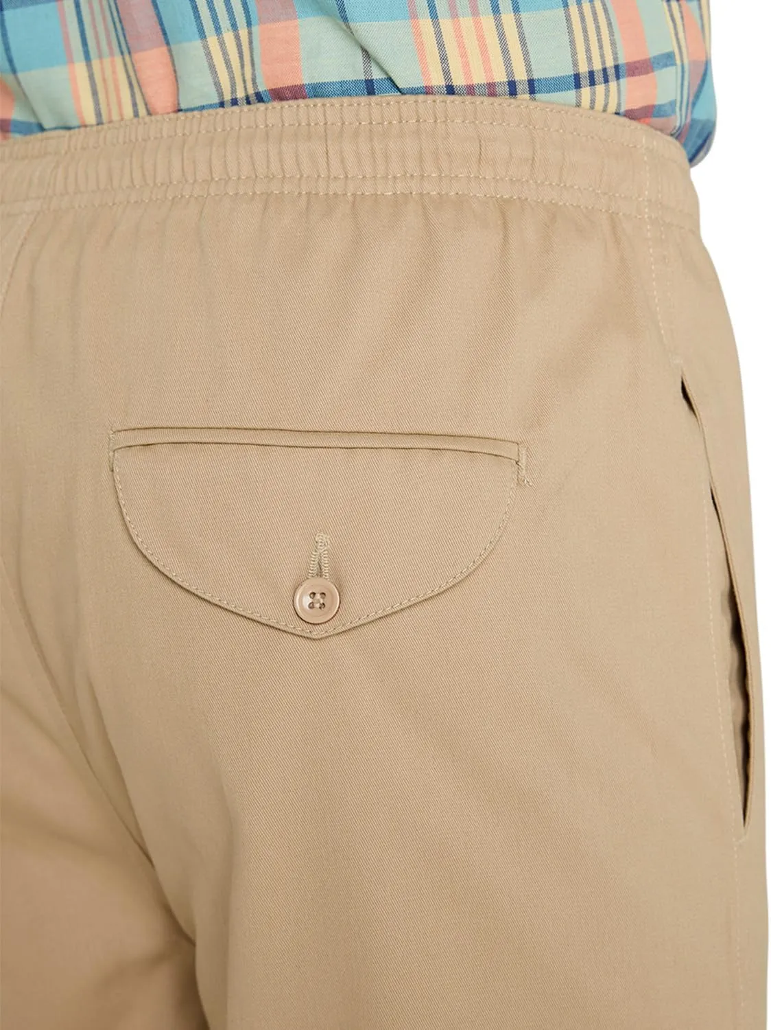 Men's Comfort Fit Cotton Rugby Pants Elastic Waistband with Drawstring