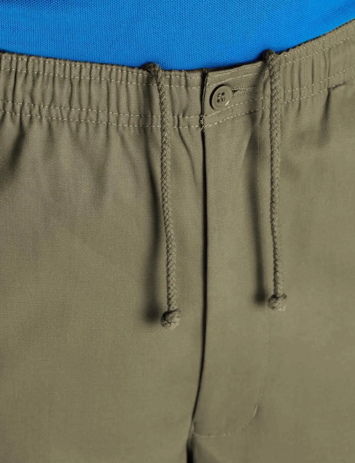 Men's Comfort Fit Cotton Rugby Pants Elastic Waistband with Drawstring