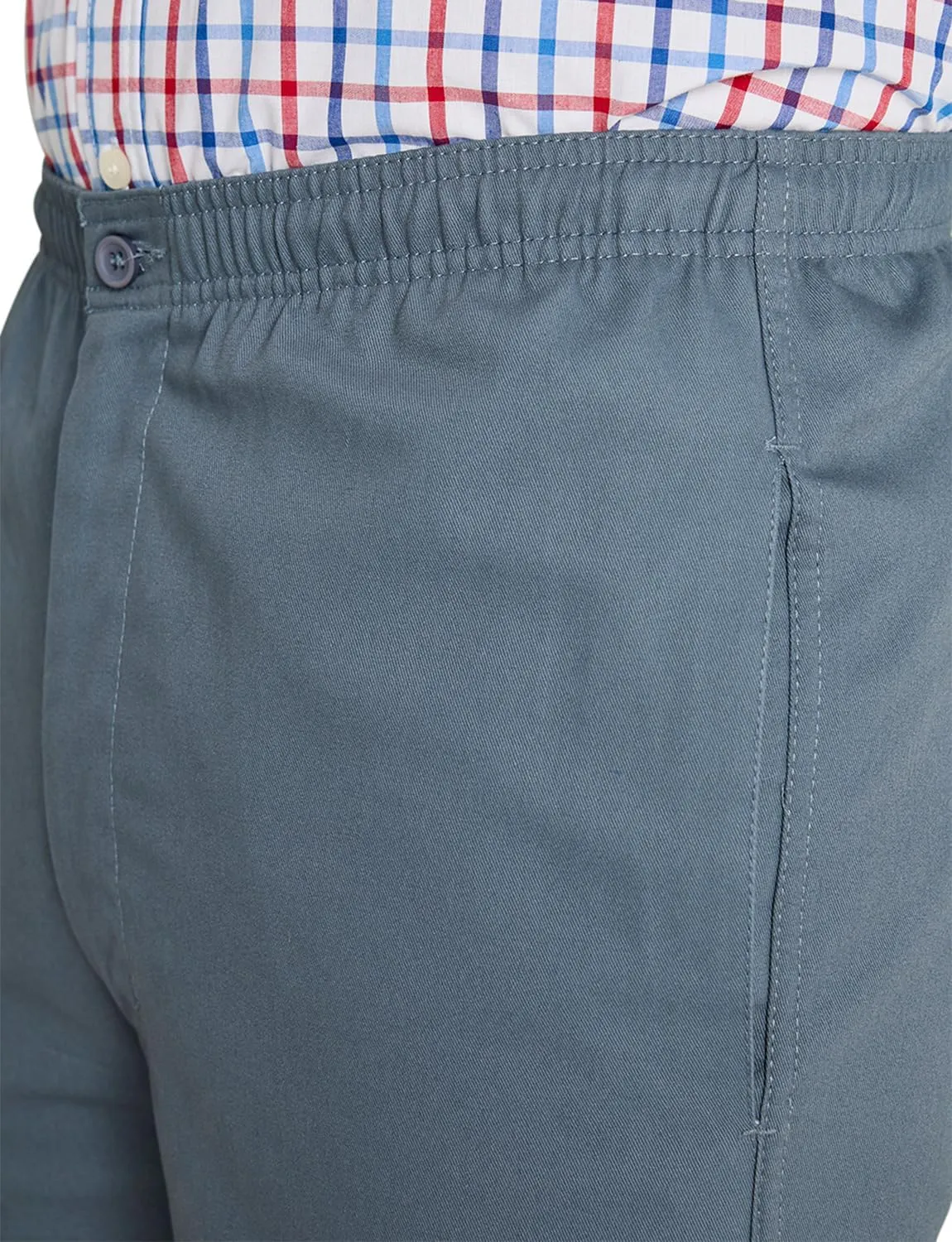 Men's Comfort Fit Cotton Rugby Pants Elastic Waistband with Drawstring